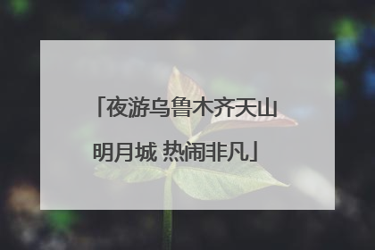 夜游乌鲁木齐天山明月城 热闹非凡