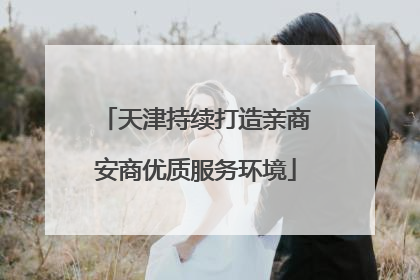 天津持续打造亲商安商优质服务环境