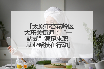 太原市杏花岭区大东关街道：“一站式”满足求职 就业帮扶在行动