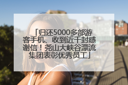 归还5000多部游客手机、收到近千封感谢信！尧山大峡谷漂流集团表彰优秀员工
