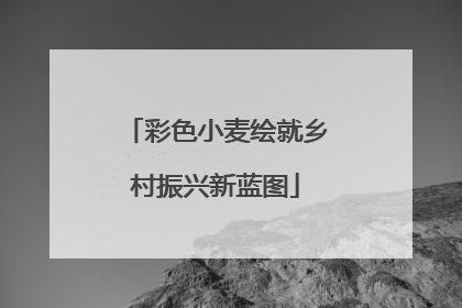 彩色小麦绘就乡村振兴新蓝图
