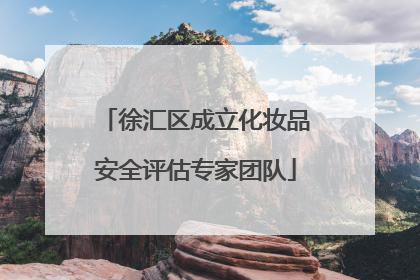 徐汇区成立化妆品安全评估专家团队
