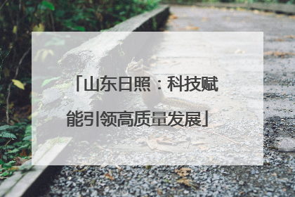 山东日照：科技赋能引领高质量发展