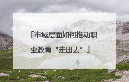 市域层面如何推动职业教育“走出去”