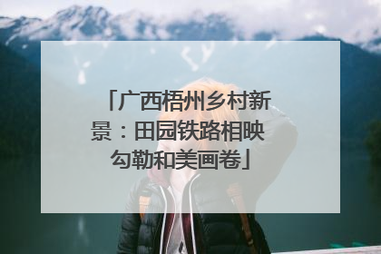 广西梧州乡村新景：田园铁路相映 勾勒和美画卷