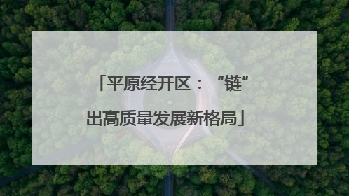 平原经开区：“链”出高质量发展新格局