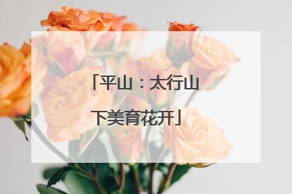 平山：太行山下美育花开