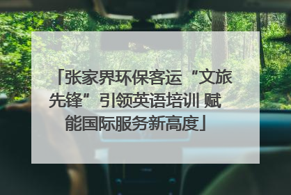 张家界环保客运“文旅先锋”引领英语培训 赋能国际服务新高度