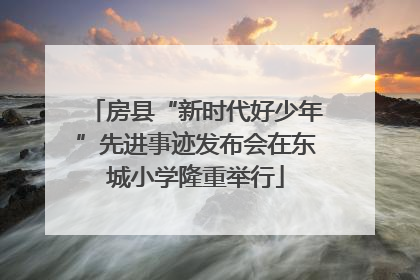 房县“新时代好少年”先进事迹发布会在东城小学隆重举行