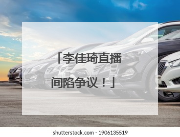 李佳琦直播间陷争议！
