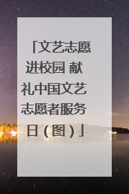 文艺志愿进校园 献礼中国文艺志愿者服务日（图）