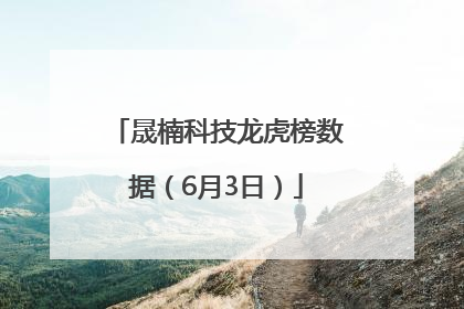 晟楠科技龙虎榜数据（6月3日）