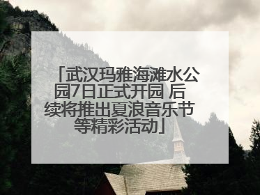 武汉玛雅海滩水公园7日正式开园 后续将推出夏浪音乐节等精彩活动