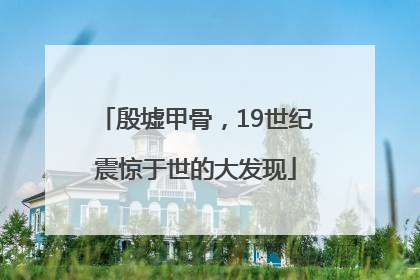 殷墟甲骨，19世纪震惊于世的大发现