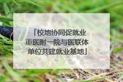 校地协同促就业 重医附一院与医联体单位共建就业基地