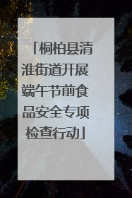 桐柏县清淮街道开展端午节前食品安全专项检查行动