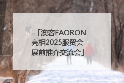 澳容EAORON亮相2025服贸会展前推介交流会