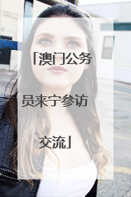 澳门公务员来宁参访交流