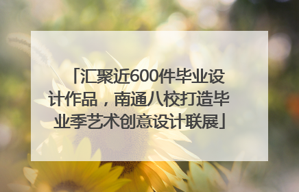 汇聚近600件毕业设计作品，南通八校打造毕业季艺术创意设计联展