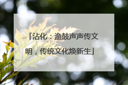 沾化：渔鼓声声传文明，传统文化焕新生
