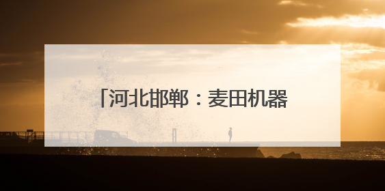 河北邯郸：麦田机器轰鸣 夏粮全面收割