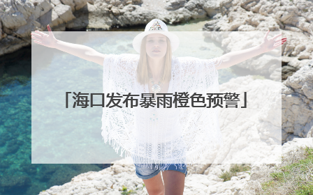海口发布暴雨橙色预警