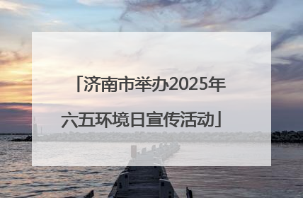 济南市举办2025年六五环境日宣传活动