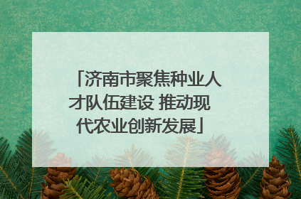 济南市聚焦种业人才队伍建设 推动现代农业创新发展
