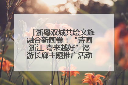 浙粤双城共绘文旅融合新画卷：“诗画浙江 粤来越好”漫游长廊主题推广活动在广州花城汇启幕
