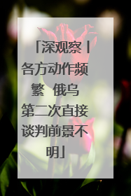 深观察丨各方动作频繁  俄乌第二次直接谈判前景不明