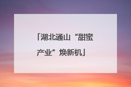 湖北通山“甜蜜产业”焕新机