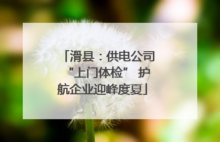 滑县：供电公司“上门体检” 护航企业迎峰度夏