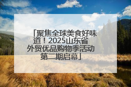 聚焦全球美食好味道！2025山东省外贸优品购物季活动第二期启幕