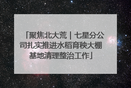聚焦北大荒｜七星分公司扎实推进水稻育秧大棚基地清理整治工作