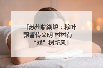 苏州临湖镇：粽叶飘香传文明 村村有“戏”树新风