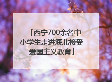 西宁700余名中小学生走进海北接受爱国主义教育