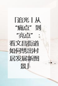 追光丨从“痛点”到“亮点”：看文昌街道如何绣出村居发展新图景
