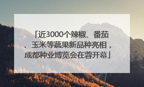 近3000个辣椒、番茄、玉米等蔬果新品种亮相，成都种业博览会在蓉开幕
