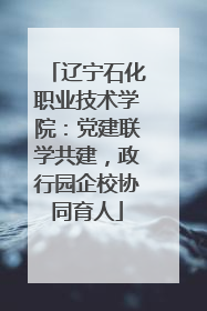 辽宁石化职业技术学院：党建联学共建，政行园企校协同育人