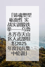 铸魂塑型砺血性 实战实训锻铁拳——乌鲁木齐市天山区人武部组织2025年度民兵集中轮训