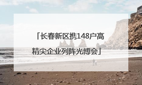 长春新区携148户高精尖企业列阵光博会