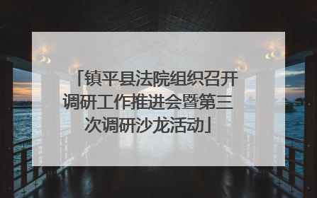 镇平县法院组织召开调研工作推进会暨第三次调研沙龙活动