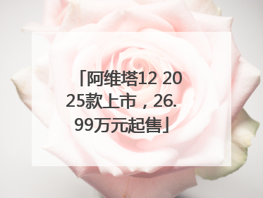 阿维塔12 2025款上市，26.99万元起售