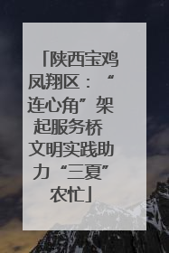 陕西宝鸡凤翔区：“连心角”架起服务桥 文明实践助力“三夏”农忙