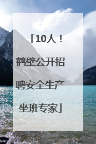 10人！鹤壁公开招聘安全生产坐班专家