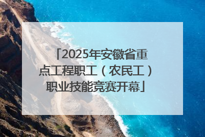2025年安徽省重点工程职工（农民工）职业技能竞赛开幕
