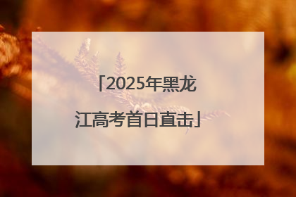 2025年黑龙江高考首日直击