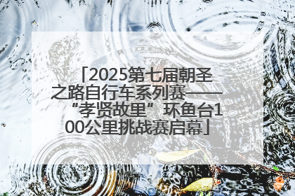 2025第七届朝圣之路自行车系列赛——“孝贤故里”环鱼台100公里挑战赛启幕