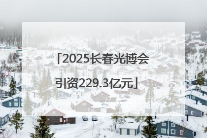 2025长春光博会引资229.3亿元