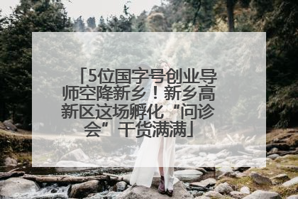 5位国字号创业导师空降新乡！新乡高新区这场孵化“问诊会”干货满满